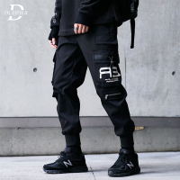 Hip Hop Cargo Pants Men Fashion Casual Harajuku Harem Trousers 2022 Mens Streetwear Jogger Tactical Sweatpant Black Multi-Pocket