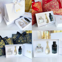 Dior Perfume Set of 3 + Travel Size Miniature (ไม่มีหูหิ้ว) พร้อมถุง Dior ริบบิ้น