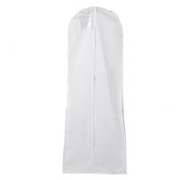 1.8 M Extra Large Breathable White Bridal Hang Pouch Dust Cover Wedding Dress Garment With Storage Bag Wardrobe Organisers