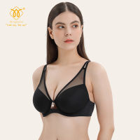 2021Wingslove Women’s Sexy Mesh Deep V Splicing Padded Underwire Push Up Bra Plus Size Lingerie