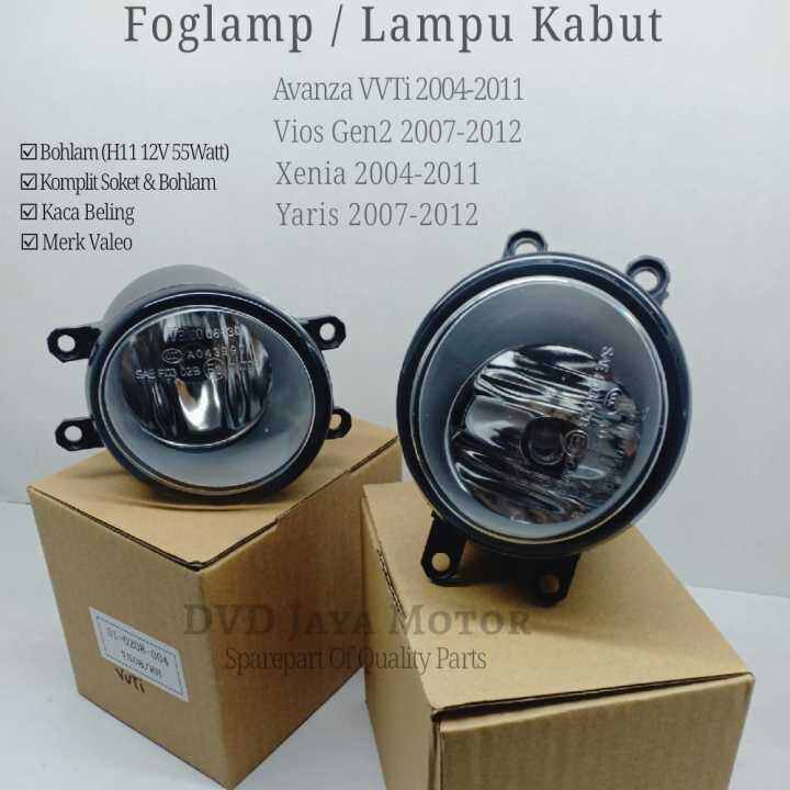 Lampu Kabut Fog Lamp Foglamp Avanza Vvti Yaris Vios Xenia Merk Valeo