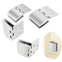 【CW】 2pcs/kit Glass Door Hinge Curved Clip Unilateral 43/55mm fit for 5-10mm Thickness Alloy Clamp Display Cabinet