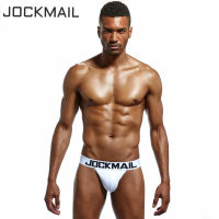JOCKMAIL ชุดชั้นในชายเซ็กซี่ทรง U นูนออกแบบ Wonderjock ผู้ชายกางเกงผ้าฝ้ายสำหรับชายบิกินี่ชุดชั้นในสีขาวบิกินี่ชายกางเกง