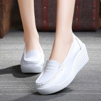 CODxdrrf5157 Kasut Jururawat Putih Low Cut Wedges Shoes Women Casual Soft Nurse Shoes Slip