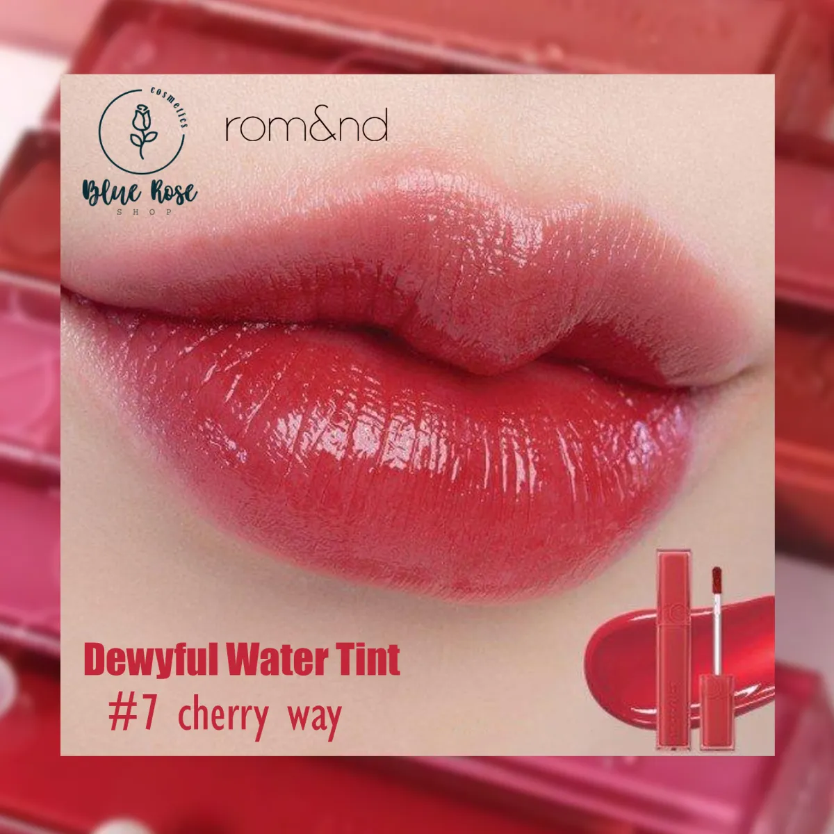 Son Romand Dewy Ful Water Tint 5g #07 CHERRY WAY - Màu đỏ sáng