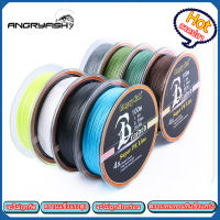 jetan9526【Ready Stock】? ลวดปลา?ANGRYFISH Diominate PE 4 Strands Braided 100M/109yds ตกปลาแข็งแรงมากสาย10LB-80LB สีขาว