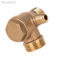 3 Port Brass Male Threaded Check Valve Connector Tool for Air Compressor Prevent