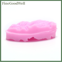 FineGoodWell 2pcs ซิลิโคนแม่พิมพ์3D ดอกไม้ทำอาหารแต่งงานตกแต่งน้ำตาลแม่พิมพ์ DIY cake