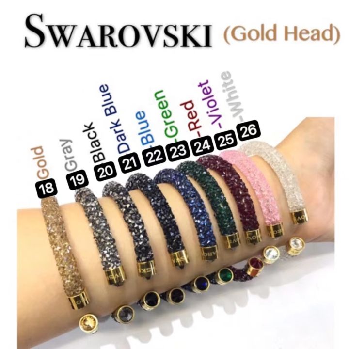 Buy SWAROVSKI Womens Rhodium Plated Blue Stone Bracelet 5584652 | Shoppers  Stop
