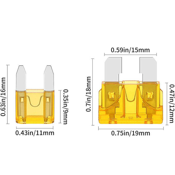 ฟิวส์ใบมีดมาตรฐานฟิวส์ฟิวส์ฟิวส์แบบเร็วฟิวส์แบบใบมีด-atc-ฟิวส์ใบมีดหลายชนิดสำหรับการค้าพร้อมกล่อง300ชิ้น