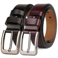 ✾❣  Size 130 140 150 160 170cm Real Leather Belts for Men Pin Buckle Large LONG Jeans cinturones para hombre
