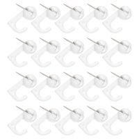 ♞✜♝ Push Pin Hooks: 50pcs Pin Tacks Clear Wall Thumb Tacks Hanging Nails Decorative Push for Cork Bulletin Board Map Photos Calendar