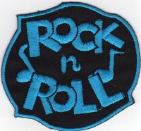 iron on patch Embroidery Rock N Roll Music 7x7 cm ร็อคแอนด์โรล เพลง ตัวรีด เย็บติดผ้าประเทศไทย โลโก้ปัก มีกาวสำหรับรีด ตกแต่งเสื้อผ้า