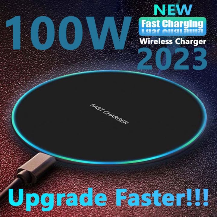 100W Wireless Charger For iPhone 14 13 12 11 Pro Xs Max X Xr Induction Fast Wireless  Charging Pad For Samsung s8 s9 s10 note 
