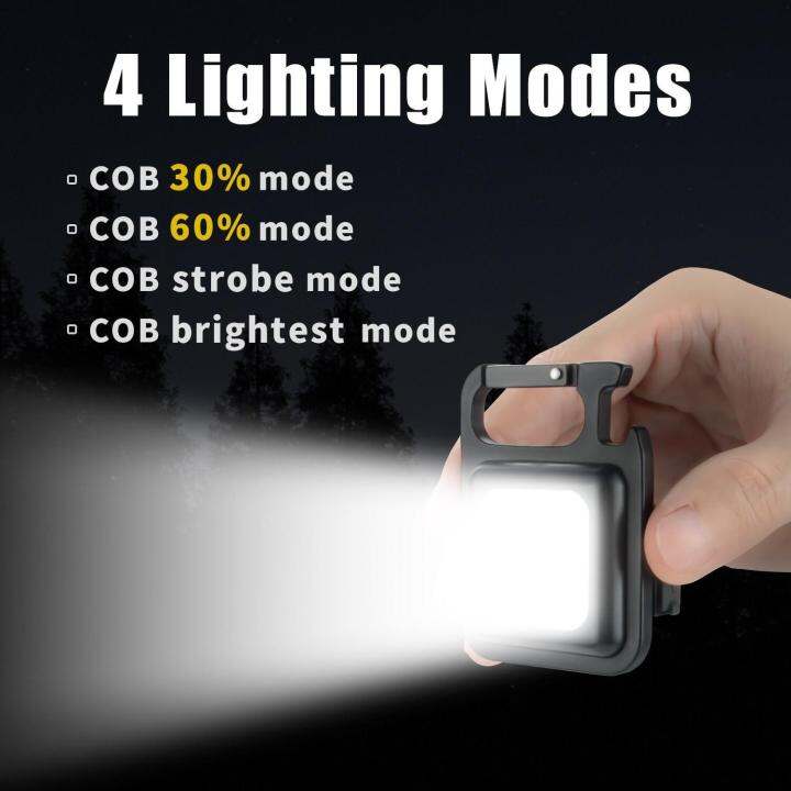 Outtobe 500 Lumens Mini Flashlight Keychains 30 cob led work light