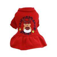 Dog Skirt  Loose   Pet Clothing Merry Christmas Pet Dog Dress Jacket Dresses