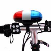 6 LED 4 Tone Sounds Bicycles Bell Police Car Light Electronic Horn Siren for Kid Children Bike Scooter Cycling Lamp Accessories