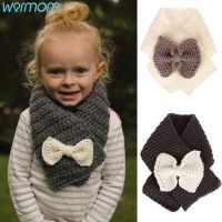 【Miki Xinyuan】 WarmomScarf ForBaby Scarf Woolen Kid BowWoolScarves Soft Warm ThickShawls Baby Accessories