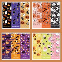 30-60pcs Happy Halloween Stickers 9*3CM Pumpkin Witch Skull Sealing Labels Scrapbooking for Holiday Gift Packaging Decor Sticker Stickers Labels