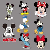 Small Mickey Mouse Heat Transfer Cartoon Disney Ironing Stickers for Clothing DIY T-shirt Hoodies for Kids Patches Custom Gift Haberdashery