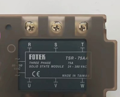 ไต้หวันใหม่เดิม FOTEK สามเฟสโซลิดสเตรีเลย์ TSR-75AA