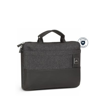 RIVACASE กระเป๋าสะพายใส่โน้ตบุ๊ค/MacBook ถอดสายได้ สีดำ (8823)