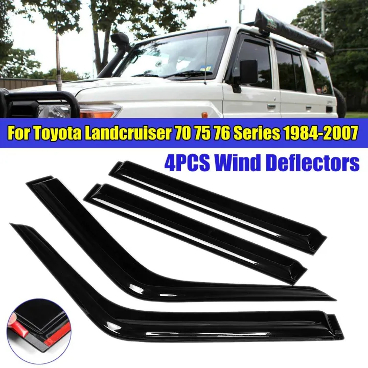 New 4x Side Window Deflector For Toyota Landcruiser 70 75 76 Series