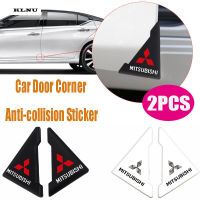 KLNU 2ชิ้น/เซ็ต PVC สติกเกอร์ติดประตูรถยนต์ Anti-Collision รถประตู Anti-Scratching บัฟเฟอร์แผ่นอุปกรณ์เสริมสำหรับ Mitsubishi Lancer Ex Mirage V33 G4 26 Honorable ASX L300 Montero L200 EVO