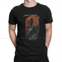 Fashion The Grim Reaper Classic  T-Shirts for Men O Neck Pure Cotton Tee Mexican Skull Santa Muerte Shirt Clothes 4XL 5XL 6XL