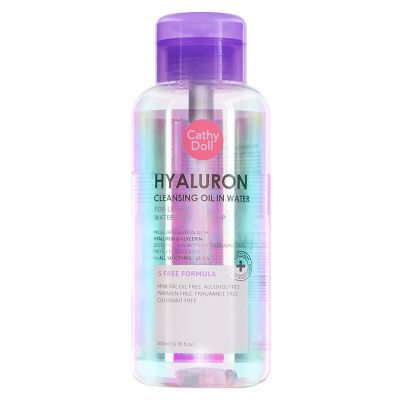 Cathy doll Hyaluron Cleansing Oil in Water 500 ml เคที่ดอลล์ ไฮยาลูรอน คลีนซิ่ง ออยล์อินวอเตอร์   073926