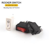 5 PCS/Lot KCD1 21X9.5mm 2Pin 2 Position Rocker Switch Snap in ON-OFF Black Red White Push Button Boat Switch 6A 250V/10A 125V