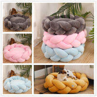 Handmade Knit Cat Beds Mats Warm Soft Small Dogs Kennel Puppy Kitten Cave Basket Sleeping Bag Detachable DIY House