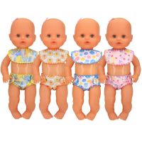 2pcs In 1  Bibs +Underwear For 14 Inch 35cm Baby Nenuco Doll  Babies Doll Clothes And Accessories Hand Tool Parts Accessories