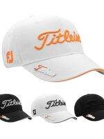 2023 Titleist！J.LINDEBERG HONMA Korean☼✽ หมวกกอล์ฟ Titleist ของแท้จาก Internet ยอดนิยม กันแดดแบบ unisex ระบายอากาศได้ดี หมวกทรงแหลมสำหรับเล่นกีฬา