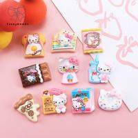 GEYU 10pcs หลังแบนราบ แพทช์เรซินแมว สัตว์การ์ตูน Cabochon เครื่องประดับเรซิ่นแมว น่ารักน่ารักๆ มินิมินิ แพทช์เรซินการ์ตูน เคสโทรศัพท์ DIY