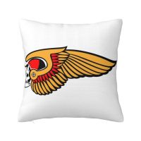 【LZ】 Custom Hells Angels World Logo Pillow Case Home Decor 3D Two Side Printed Motorcycle Club Cushion Cover for Living Room