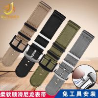 Soft Nylon Strap Suitable for Breitling IWC Citizen 20 22mm Breathable Canvas Strap Quick Release Men