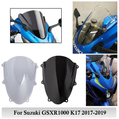 For Suzuki GSXR1000 GSXR 1000 GSX-R 1000 2017 2018 2019 Double bubble Windscreen Windshield Pare-brise Motorcycle Accessories