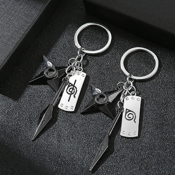 huilun-ncsw-kunai-shuriken-พวงกุญแจนินจาสำหรับกระเป๋ากุญแจรถเครื่องประดับพวงกุญแจอะนิเมะพวงกุญแจ