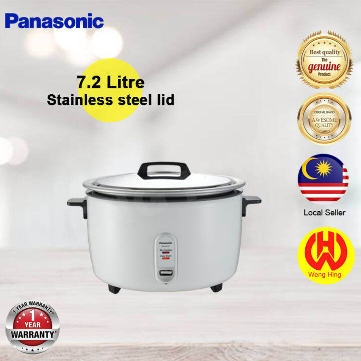 Panasonic 7.2L Keep Warm Rice Cooker (White) SRGA721WSKN Lazada