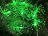 20 LED Fiber Optic Christmas Garland String Lights 4M Solar Lanterns 2022 New Year Garden Party Decoration Lights