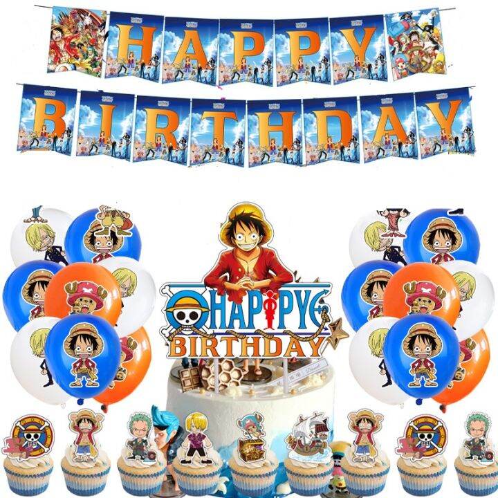 15 Manga one piece Monkey D luffy party ideas  one piece birthdays one  piece monkey d luffy