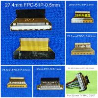 FIX 30P to FPC 30P/51P 0.5mm/1.0mm flexible cable interface adapter LCD LED LVDS Cable to FPC FFC adapter board TV plate