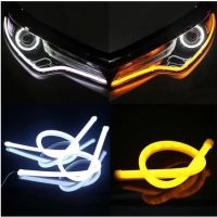 2pcs drl led 304560cm 12V Car LED Flexible Strip Lights Daytime Running Light Tube Headlight Driving Lights AUT0 DRL White DC 12V