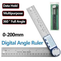 ❈ 200mm Digital Angle Meter 360 ° Digital Angle Square Ruler Electronic Goniometer Protractor Angle Finder Gauge Measuring Tool