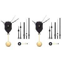 2X DIY Pendulum Clock Movement Mechanism with 6 Pairs Different Hands Quartz Repair Shaft Wall Clock Kit