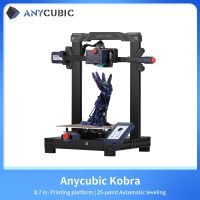 ANYCUBIC KOBRA 3D Printer FDM 3D Printers Automatic leveling Large Build Size Direct Extruder 3D Printing with Flexible Platform