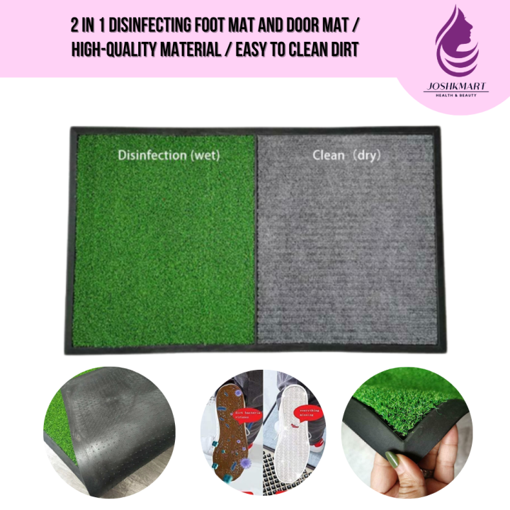 JOSHKMART 2in1 Disinfecting doormat Easy to clean dirt Highabsorption