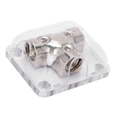 ；‘【】- Power Distribution Block Dustproof Audio Power Distributor Block Chrome Plated Zinc Alloy High Conductivity For Car For Boat