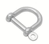 WIDE OPENING D SHACKLES 6-8MM.Marine Grade 316 Stainless Steel Fitting สแตนเลสสตีล ฟิตติ้ง